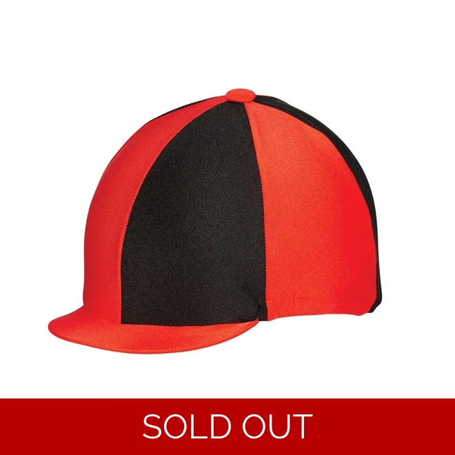 product Image for Hy Equestrian Two Tone Lycra Silks - Red/Black